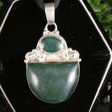 Green Kyanite in Sterling Silver Pendant