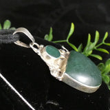 Green Kyanite in Sterling Silver Pendant