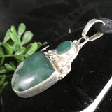 Green Kyanite in Sterling Silver Pendant