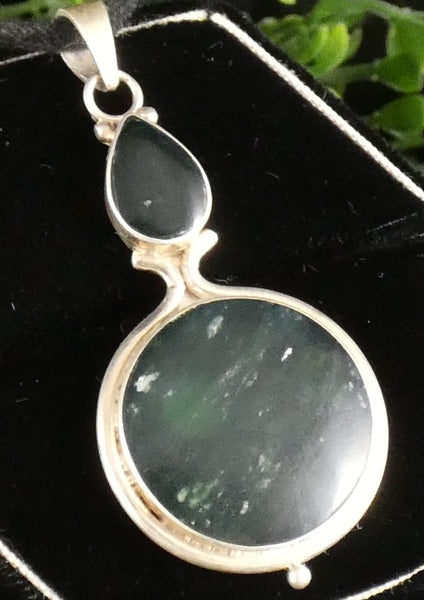 Green Kyanite in Sterling Silver Pendant