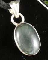 Green Kyanite in Sterling Silver Pendant