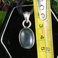 Green Kyanite in Sterling Silver Pendant