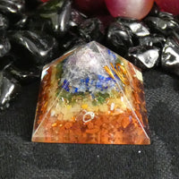 Small Chakra Orgonite Pyramids (Single & 5 Pack)