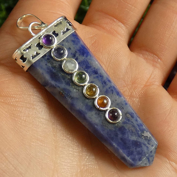 Sodalite Chakra Pendant