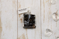 Chalcedony Conchive and Quartz Druzy Pendant