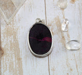 Druzy Quartz In Sterling Silver Pendant