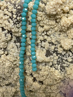 Aqua Blue Crystal Bead Strand