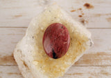 Rhodonite In Quartz Cabochons