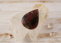 Rhodonite In Quartz Cabochons