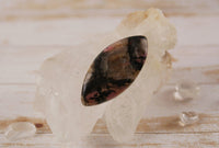 Rhodonite In Quartz Cabochons