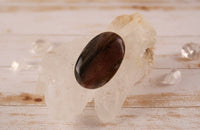 Rhodonite In Quartz Cabochons