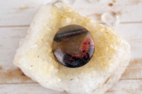 Rhodonite In Quartz Cabochons