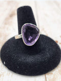 Faceted Amethyst Ring
