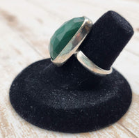 Green Chalcedony Ring