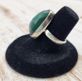 Green Chalcedony Ring