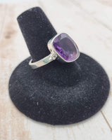 Faceted Amethyst Ring