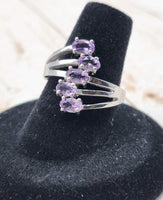 Faceted Amethyst Ring