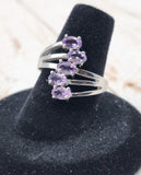 Faceted Amethyst Ring