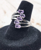 Faceted Amethyst Ring