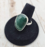 Green Chalcedony Ring