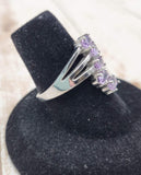 Faceted Amethyst Ring