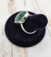 Green Chalcedony Ring