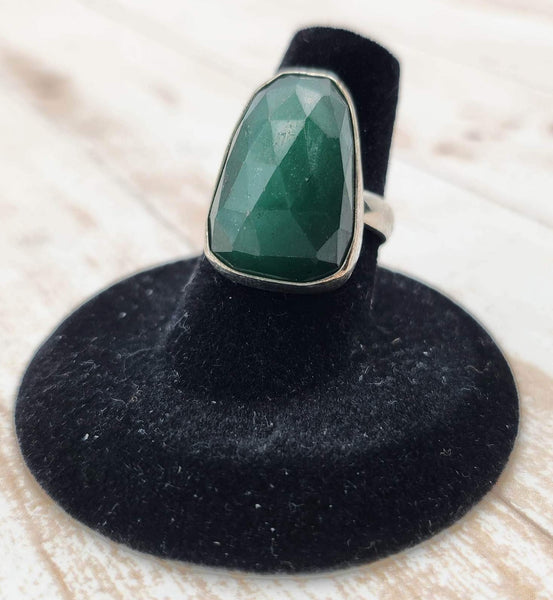 Green Chalcedony Ring