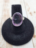 Faceted Amethyst Ring