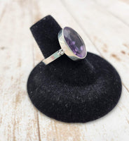Faceted Amethyst Ring