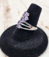 Faceted Amethyst Ring