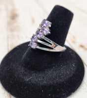 Faceted Amethyst Ring