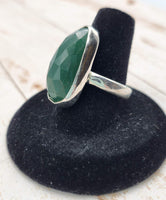 Green Chalcedony Ring