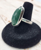 Green Chalcedony Ring