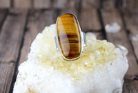 Tigers Eye Ring Size 9